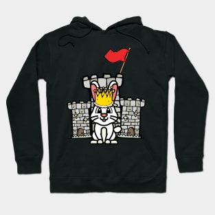 Cute Bunny is king of the castle Hoodie